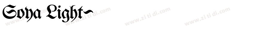 Soya Light字体转换